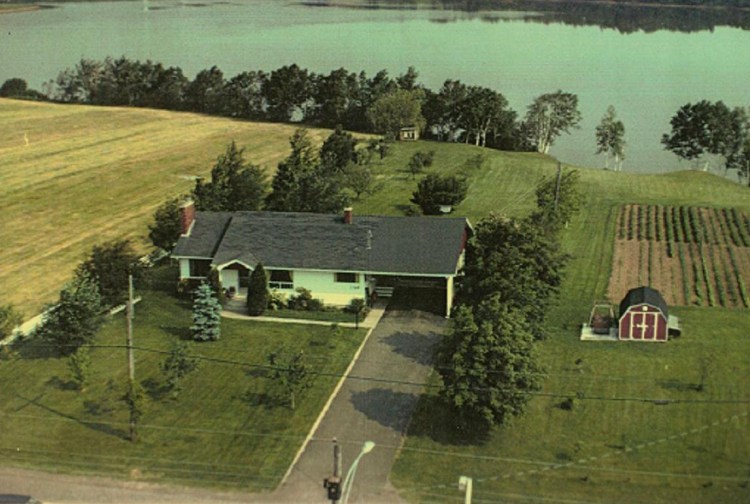Aerial view of my Grandparents home 1960.